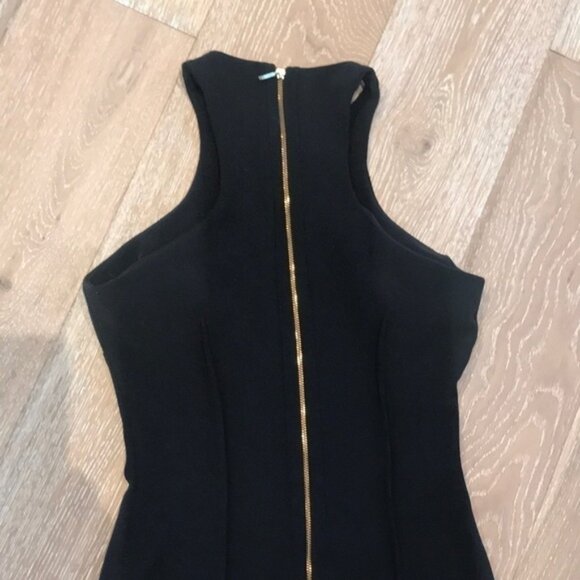 Zara Dresses & Skirts - Zara Gold Zipper Dress